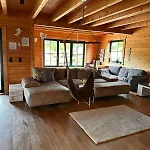 Blockbohlen Holzhaus Mit Sauna, Outdoor Jacuzzi Und Badeteich Lejlighed Gersfeld
