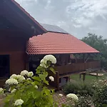 Lejlighed Blockbohlen Holzhaus Mit Sauna, Outdoor Jacuzzi Und Badeteich Gersfeld