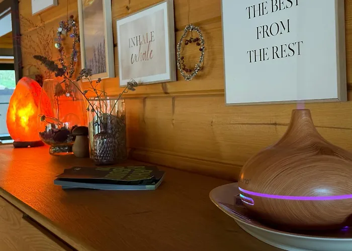 Blockbohlen Holzhaus Mit Sauna, Outdoor Jacuzzi Und Badeteich * Герсфельд